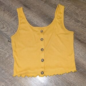 Cropped yellow shirt